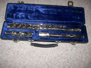Olds Chrome Flute Custom Elkharte,Ind.USA MA77M w/case  