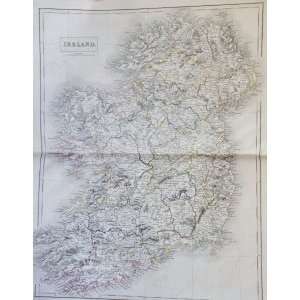  Black County Map of Ireland (1846)