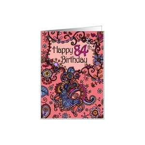  Happy Birthday   Mendhi   84 years old Card: Toys & Games