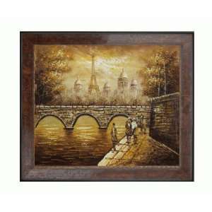: Art Reproduction Oil Painting   Famous Cities: Golden Day in Paris 