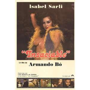  Insatiable Poster Argentine 27x40 Isabel Sarli Jorge 