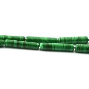  Bead Supplies Green Malachite Tube Beads Strand 15 Patio 