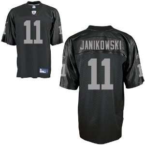  Sebastian Janikowski #11 Black Oakland Raiders Reebok NFL 