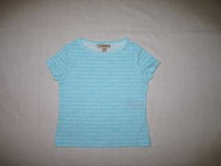 BURBERRY GIRLS TOP BLUE/CREAM (4/6 YEARS) 100%Authentic  