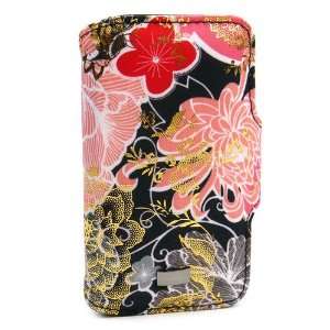  JAVOedge Evening Bloom Book Case for the Apple iPhone 4 