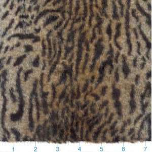  60 Wide Faux Fur Fabric Wildcat Taupe By The Yard: Arts 