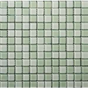  Lucente 1 x 1 Glossy Mosaic Blend in Crystalline 
