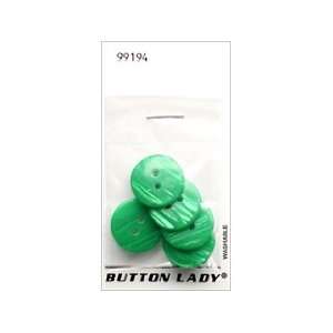 JHB Button Lady Buttons Green 3/4 5 pc (6 Pack) Pet 