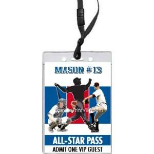  Los Angeles Dodgers Colored All Star Pass Invitation 