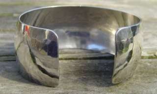 RARE SIGNED KALO HAND HAMMERED STERLING SILVER CUFF BRACELET! NICE 