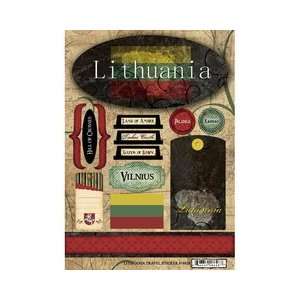     Lithuania   Cardstock Stickers   Travel Arts, Crafts & Sewing