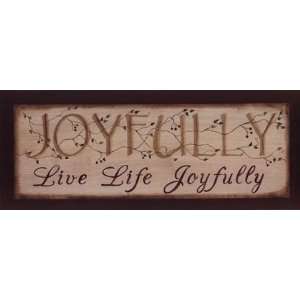  Joyfully  Live Life Joyfully by Kim Klassen 20x8