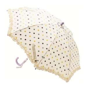 Lisbeth Dahl Cream with Multi Colored Dots Umbrella for Children