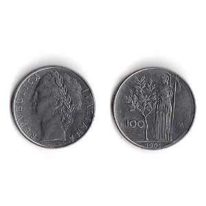  1963R ITALY 100 Lire Coin 
