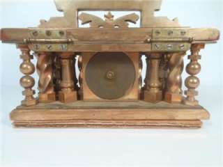Rare Antique Waltham Car Clock Solid Brass Presentation Case Pocket 