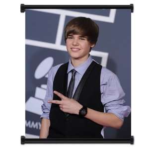  Justin Bieber Fabric Wall Scroll Poster (16 x 21) Inches 