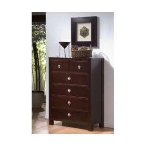  Lifestyle Solutions Knotch 6 Drawer Chest in Cappuccino 