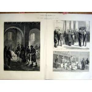  Life In Cairo Antique Print 1876 Convict Prison Egypt 