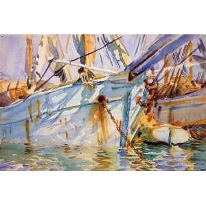   name In a Levantine Port, by Sargent John Singer