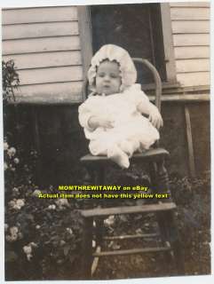 1938 Photo Baby High Chair Karol Jean Knudson Walker IA  