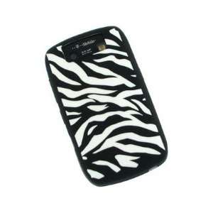  Black and White Zebra Laser Cut Silicone Design Skin Case 