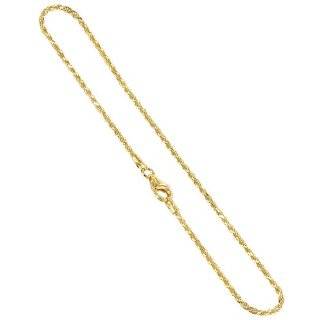 4mm Stainless Steel Gold Plated Rope Chain Necklace 24 Inches: Jewelry 