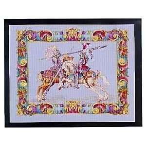  Jousting Knights, Cross Stitch from Vermillion Arts 