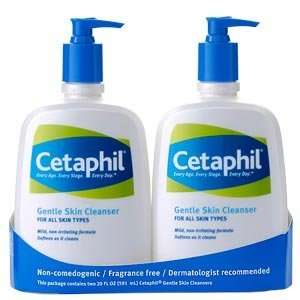  Cetaphil Gentle Skin Cleanser Twin Pack 20 oz Each Beauty