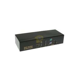 Port DVI KVM Switch with Audio, PS/2 or USB  Industrial 