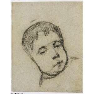   42 inches   Emil Gauguin as a Child, Head on a P