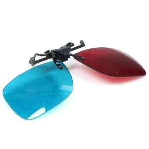   Ac Lens) Red Blue / Cyan 3d Anaglyph Clip on Glasses