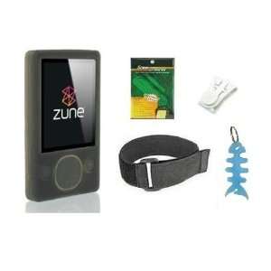  Microsoft Zune 80GB (Smoke) Silicone Skin Case Cover + LCD 