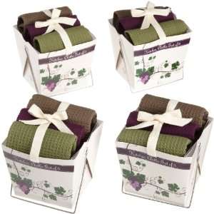  DII Grapevine Take out Gift Set with 3 Solid Color Kitchen 