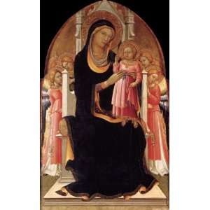  Virgin and Child Enthroned with Six Angels Toys & Games