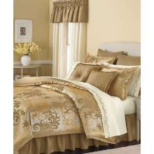 Martha Stewart Florentine Swirl Queen 24 Piece Comforter Bed In A Bag 