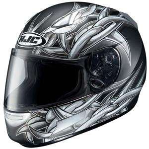  HJC CL SP Barb Wire Helmet   Large/Black/Silver 