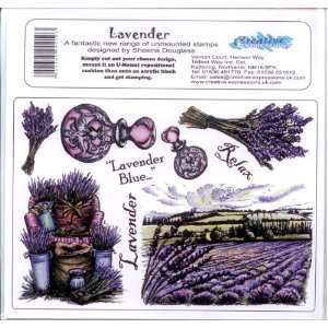    U Mount Unmounted Rubber Stamp Sheet Lavender: Toys & Games