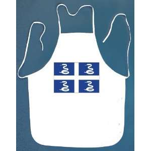 Martinique Flag BBQ Barbeque Apron with 2 Pockets