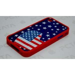  Red, White, and Blue American Flag Heart Design Hard Case 