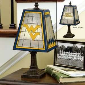  West Virginia Mountaineers Glass Table 14 Lamp
