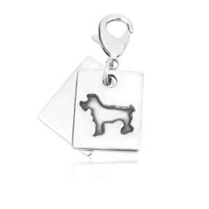  Dog Design Pewter Keychain Jewelry