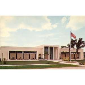 Collier County Free Public Library, Naples, Florida PREMIUM POSTCARD 