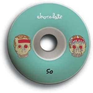  Chocolate Skateboards Sugar Skulls 50mm Wheel Sports 