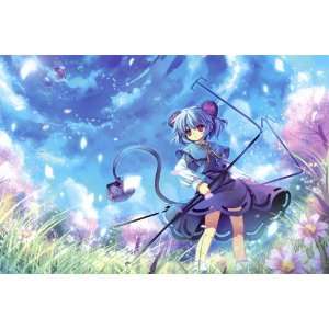 Home Decor Japanese Anime Wall Scroll Touhou Project,35*24(DIY 