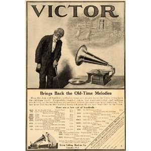  1906 Ad Victor Talking Machine Phonograph Music Songs 