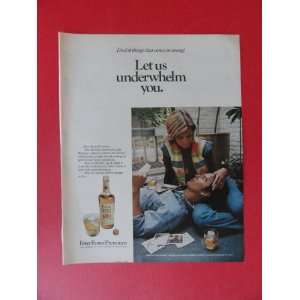  Four Roses whiskey, 1972 Print Ads (man with head in woman 