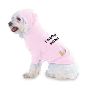  evil back Hooded (Hoody) T Shirt with pocket for your Dog or Cat 