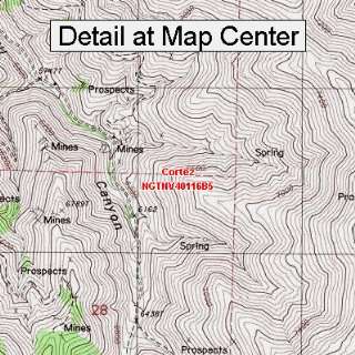  USGS Topographic Quadrangle Map   Cortez, Nevada (Folded 