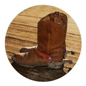  Set of 4 Natural Sandstone Coasters   Old Boots