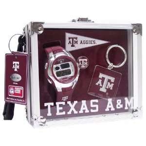  Texas A&M Aggies Rock Box Watch/Accessory Set Sports 